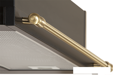 Кухонная вытяжка Elikor Интегра 50П-400-В2Л (антрацит/рейлинг бронза)