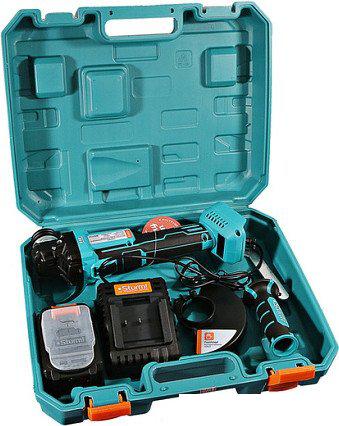 Угловая шлифмашина Sturm CAG1812 (с 1-им АКБ, кейс)