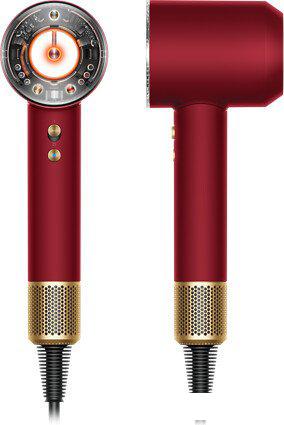 Фен Dyson HD16 Supersonic Nural 594823-01 (красный бархат/золотой)