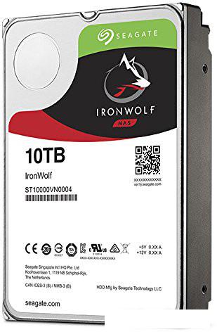 Жесткий диск Seagate Ironwolf 10TB [ST10000VN0004]