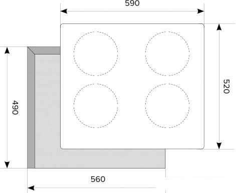 Варочная панель Akpo PIA 60 930 18DH BL