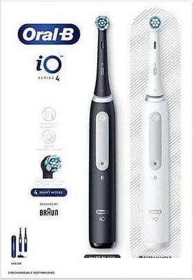 Комплект зубных щеток Oral-B iO Series 4 Duo (черный/белый)