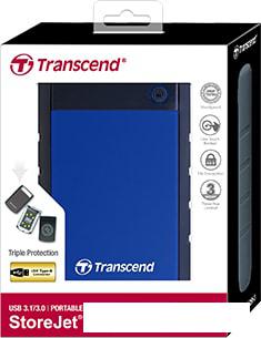 Внешний жесткий диск Transcend StoreJet 25H3 4TB (синий)