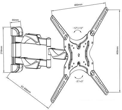 Кронштейн Maclean MC-743 (черный)