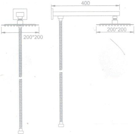 Верхний душ Ledeme L2417