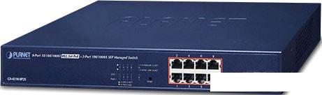 Коммутатор PLANET GS-4210-8P2S