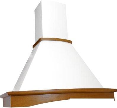 Кухонная вытяжка Elikor Ротонда 90П-650-П3Д (бежевый/дуб коричневый)