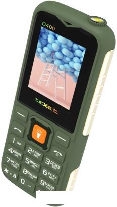 Кнопочный телефон TeXet TM-D400 (зеленый)