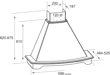Кухонная вытяжка Jetair Denver WH/A/60