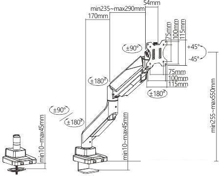 Кронштейн ErgoSmart Heavy-Duty