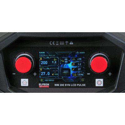 Сварочный инвертор ELITECH HD Professional HD WM 200 SYN LCD PULSE