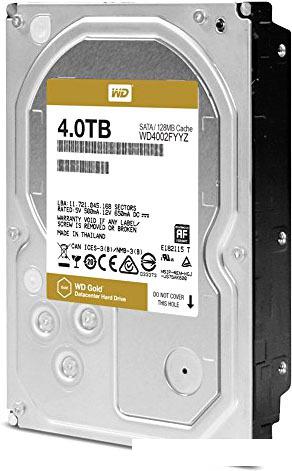 Жесткий диск WD Gold 4TB WD4002FYYZ