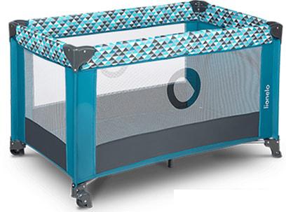 Игровой манеж Lionelo Stefi (зеленый/бирюзовый)