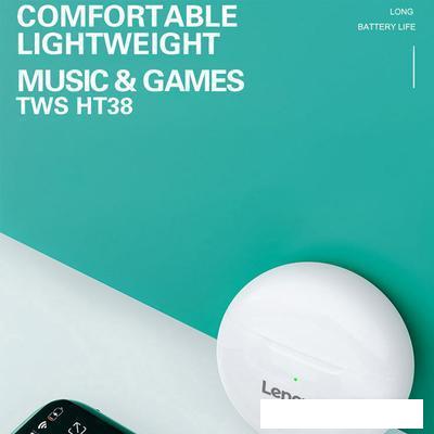 Наушники Lenovo HT38 (белый)