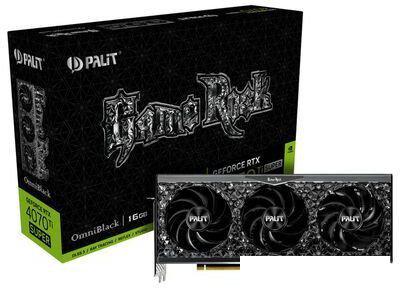 Видеокарта Palit GeForce RTX 4070 Ti Super GameRock OmniBlack 16GB NED47TS019T2-1020Q