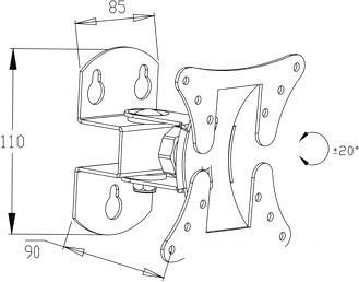 Кронштейн Benatek LCD-CUBE-B