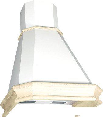 Кухонная вытяжка Elikor Пергола 90П-650-П3Л 281755 (бежевый/дуб неокрашенный, съемное обрамление)