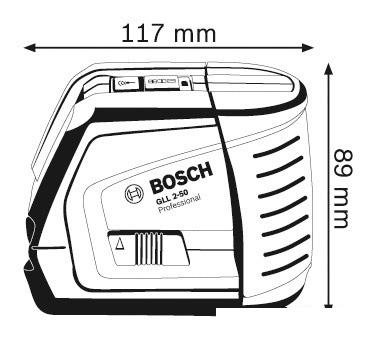Лазерный нивелир Bosch GLL 2-50 (с держателем BM 1) [0601063108]