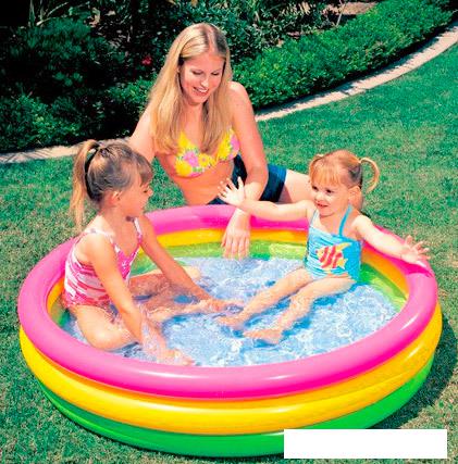 Надувной бассейн Intex Sunset Glow 114х25 (57412)