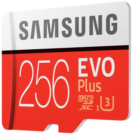 Карта памяти Samsung EVO Plus microSDXC 256GB + адаптер