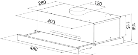 Кухонная вытяжка Ore Nils 50 (белый)