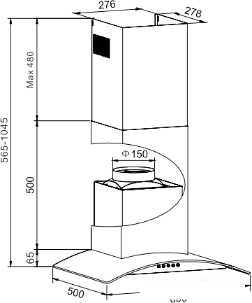 Кухонная вытяжка Hansa OKP6241GH
