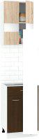 Готовая кухня Кортекс-мебель Корнелия Экстра 50р1ш2д без столешницы (дуб сонома/венге)