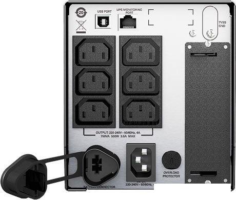 Источник бесперебойного питания APC Smart-UPS 750VA LCD 230V (SMT750I)