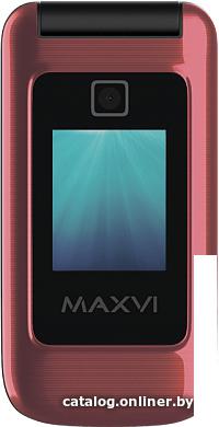 Кнопочный телефон Maxvi E8 (розовый)