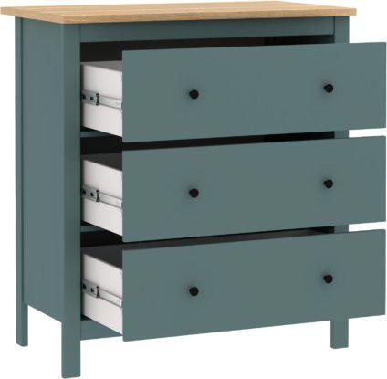 Комод Mio Tesoro Сага 2.08.02.020.16 (темно-бирюзовый/ясень)