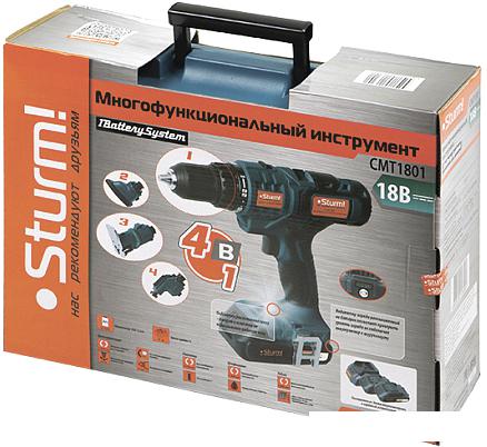 Дрель-шуруповерт Sturm CMT1801 Set (с 2-мя АКБ, кейс)