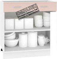 Шкаф напольный Кортекс-мебель Корнелия Лира НШ80р1ш без столешницы (венге светлый)