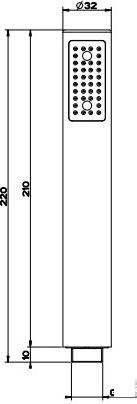 Душевая лейка Gessi Inciso 14372-299