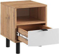 Тумба ЭлиГард Mone 1S1N (дуб вотан/белый)