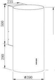 Кухонная вытяжка ZorG Rondo 1260 39 S (черный)