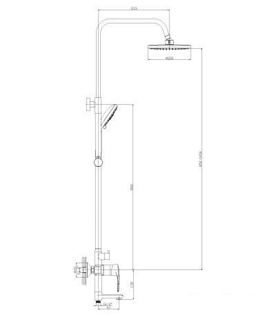 Душевая система Rossinka Silvermix T40-46