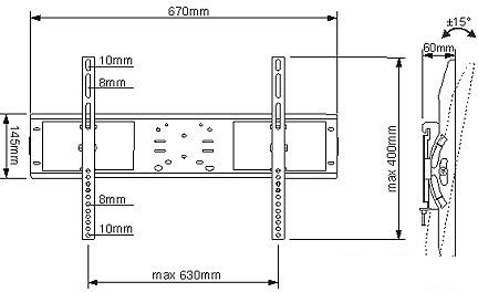 Кронштейн Electric Light КБ-01-68 (черный)