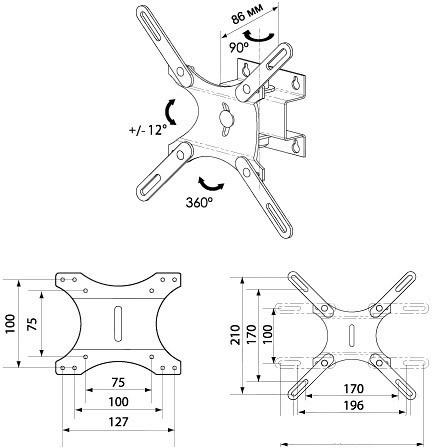 Кронштейн Trone LPS 40-11