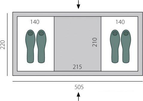 Кемпинговая палатка BTrace Ruswell 4