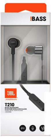 Наушники с микрофоном JBL T210 [JBLT210BLK]