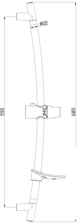 Душевая штанга Lemark LM8064C