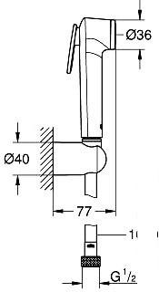 Душевой гарнитур Grohe Tempesta-F Trigger Spray 30 26352000
