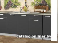 Шкаф напольный Интерлиния Компо НШ30р-1дв (антрацит)