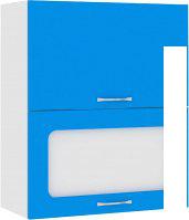 Шкаф навесной Кортекс-мебель Корнелия Мара ВШ60-2г1ст (синий)