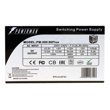 Блок питания Powerman PM-500 80Plus