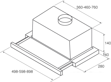 Кухонная вытяжка Jetair Aurora LX/CR/F/60 [PRF0115176]