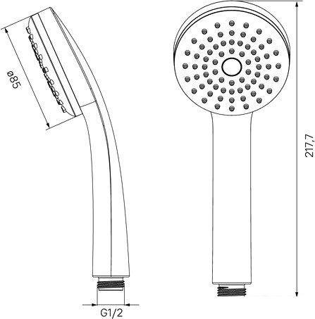 Душевая лейка IDDIS 0011F85i18