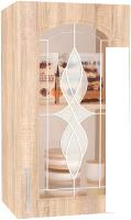 Шкаф навесной Кортекс-мебель Корнелия Ретро ВШ40ст (дуб сонома) Шкаф навесной Кортекс-мебель Корнелия Ретро ВШ40ст (дуб сонома)
