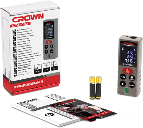 Лазерный дальномер Crown CT44030