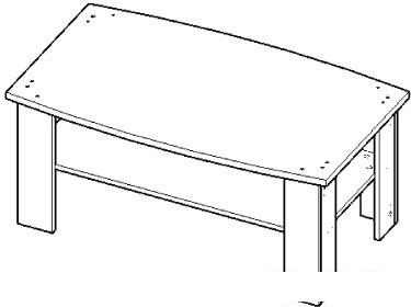Журнальный столик Анрэкс Оливия 110x64 см